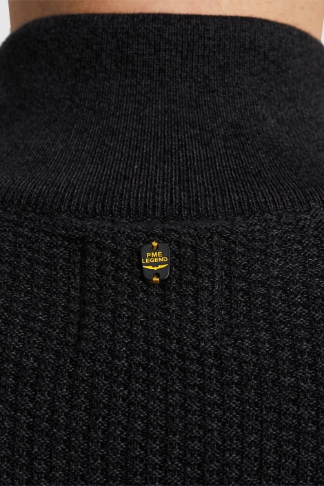 PME legend half zip collar cotton mouline